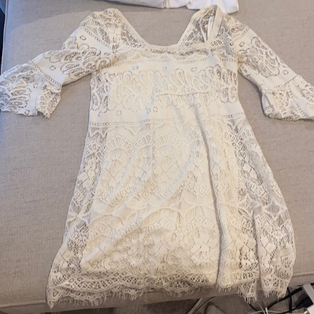 Free people off white laced dress - Picture 1 of 3